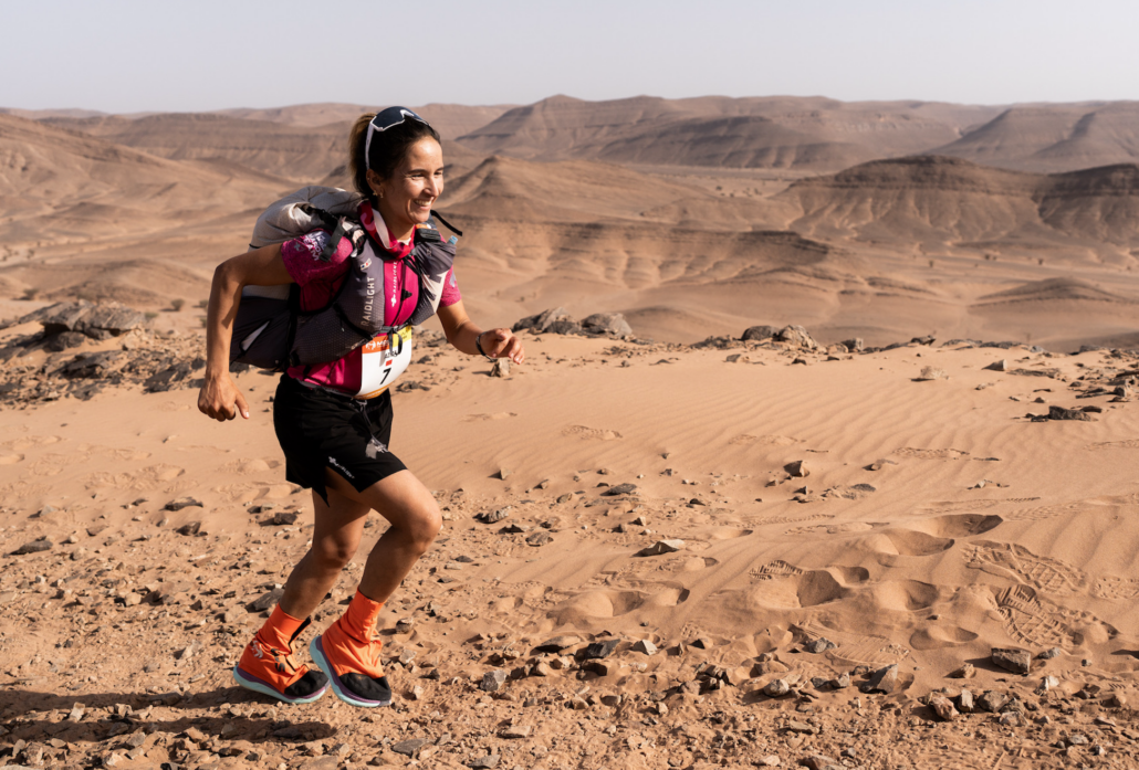 Aziza El Amrani lors de la 3ème étape